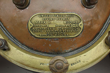 Original side porthole glass for Russian Diving Helmet