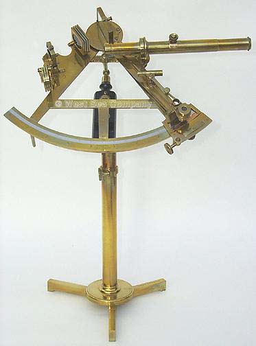 HYDROGRAPHIC SURVEY SEXTANT ON STAND
